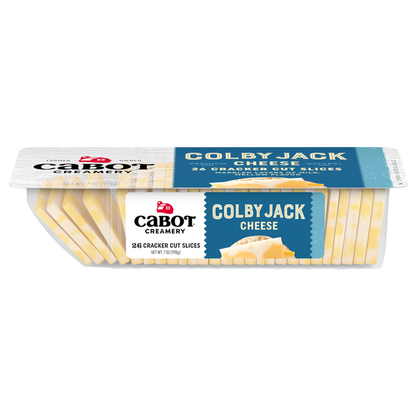 Cabot Colby Jack Cheese Cracker Cut Slices - 26 ct