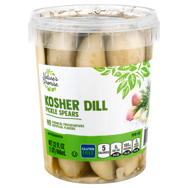 Nature's Promise Kosher Dill Pickle Spears Refrigerated
