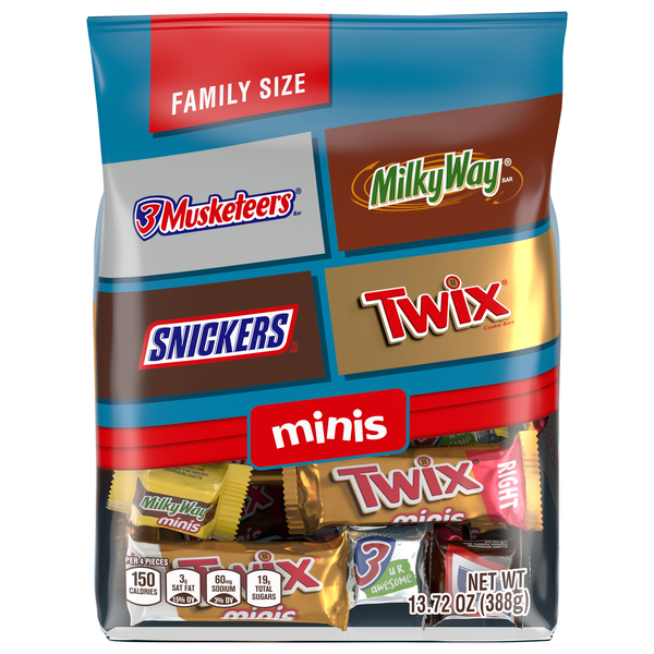 Mars Wrigley Assorted Mini Chocolate Candy Bars Family Size