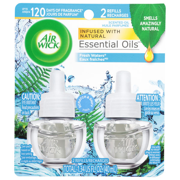 Air Wick Fresh Waters Scented Oil Refills - 2 ct