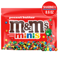 M&M's Peanut Butter Milk Chocolate Candy Minis Sharing Size