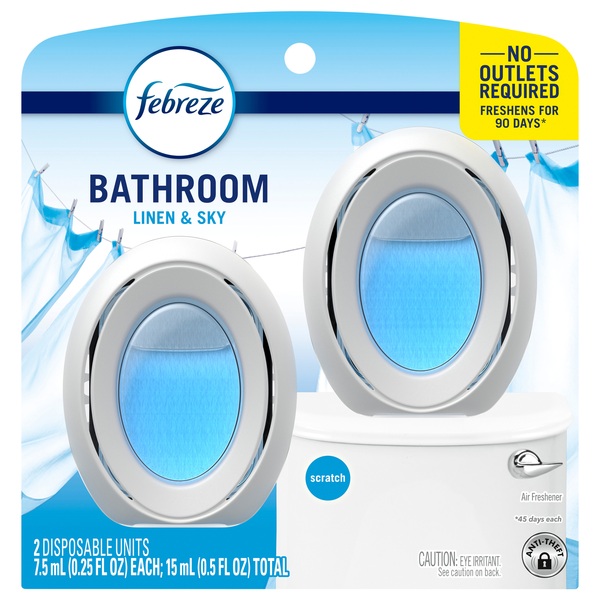 Febreze Small Spaces Linen & Sky Air Freshener - 2 ct