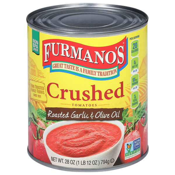 Furmano's Roasted Garlic & Olive Oil Crushed Tomatoes