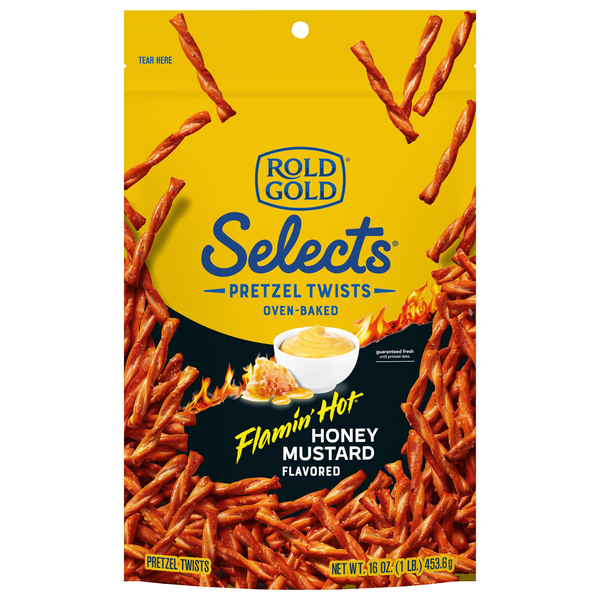 Rold Gold Selects Flamin' Hot Honey Mustard Flavored Pretzel Twists