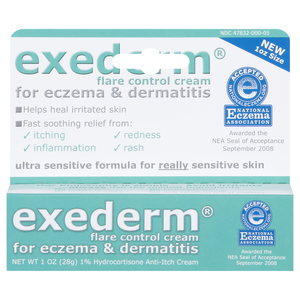 Exederm Flare Control Cream for Eczema & Dermatitis