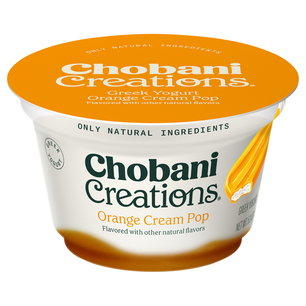 Chobani Creations Orange Cream Pop Greek Yogurt Cup
