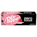 Dr Pepper Zero Sugar Soda Strawberries & Cream - 12 pk