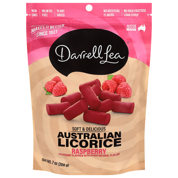 Darrell Lea Raspberry Australian Licorice Candy