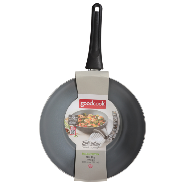 Good Cook Everyday Ceramic Nonstick Stir Fry Pan 11 Inch