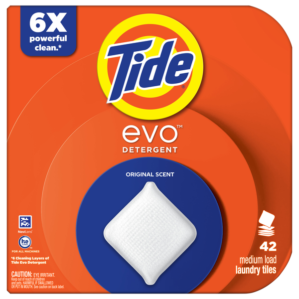 Tide Evo Medium Load Original Scent Laundry Detergent Tiles