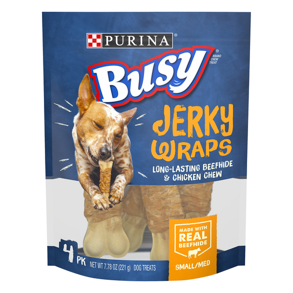 Save on Purina Busy Dog Treats Jerky Wraps 4 ct Order Online Delivery Giant