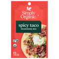 Simply Organic Gluten Free Spicy Taco Seasoning Mix Packet