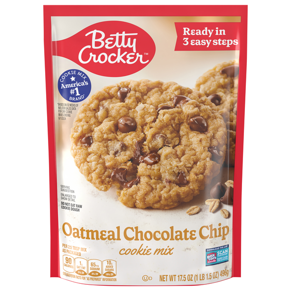 Betty Crocker Oatmeal Chocolate Chip Cookie Mix