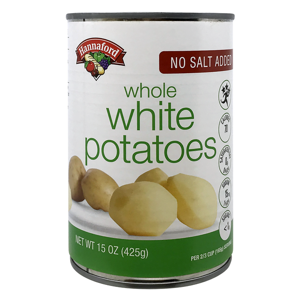 Hannaford No Salt Added Whole White Potatoes