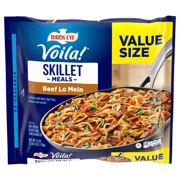 Birds Eye Voila! Beef Lo Mein Value Size Frozen Skillet Meal