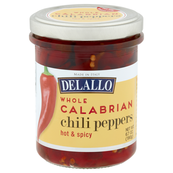 DeLallo Whole Hot & Spicy Calabrian Chili Peppers