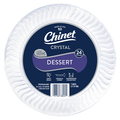 Chinet Crystal Plastic Dinner Plates 7 Inch