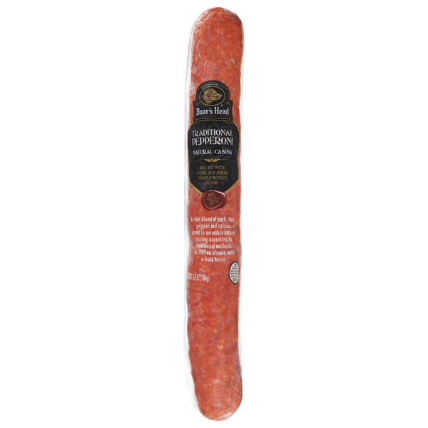 Boar's Head Natural Casing Traditional Pepperoni Stick