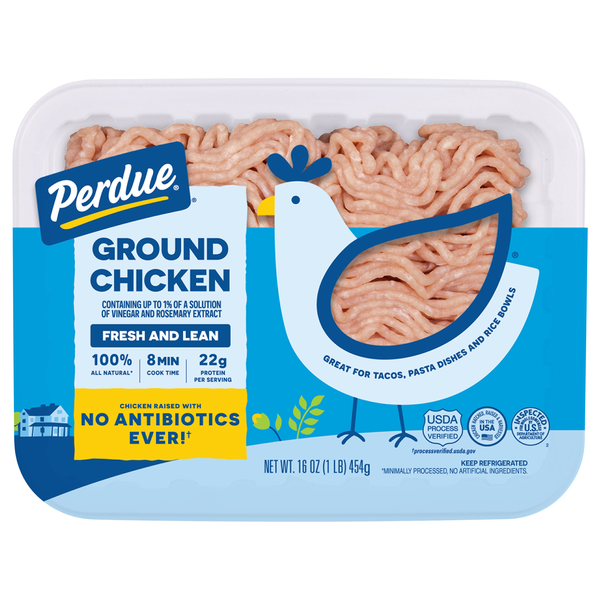 Perdue Natural 92% Lean 8% Fat Ground Chicken Fresh