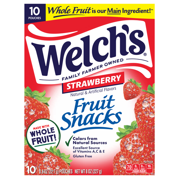 Welch's Strawberry Fruit Snacks - 10 ct