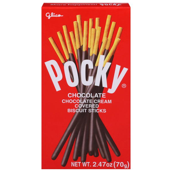 Glico Pocky Chocolate Cream Covered Biscuit Sticks