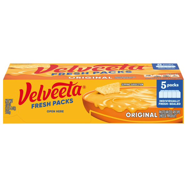 Velveeta Original Cheese Fresh Packs - 5 ct