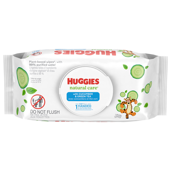 Care Refreshing Wipes Huggies Natural Care Wipes Cucumber Save On - Main Image