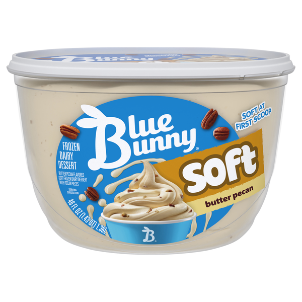 Blue Bunny Soft Butter Pecan Frozen Dairy Dessert