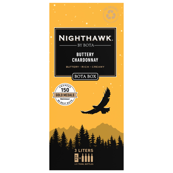 Bota Box Nighthawk Gold Buttery Chardonnay Wine