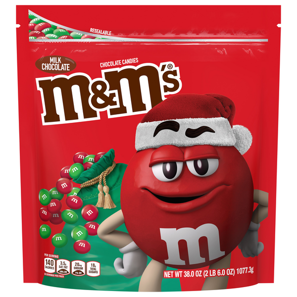 M&M's Red & Green Milk Chocolate Christmas Candy
