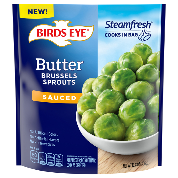 Birds Eye Steamfresh Sauced Butter Brussels Sprouts Frozen