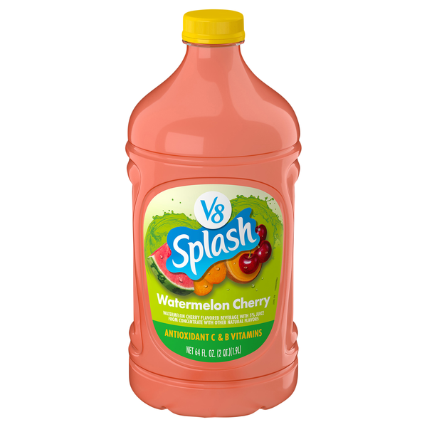 V8 Splash Watermelon Cherry Juice Beverage