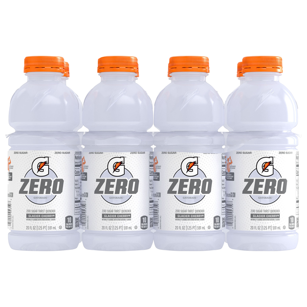 Gatorade Zero Sugar Glacier Cherry Thirst Quencher Sports Drink - 8 pk