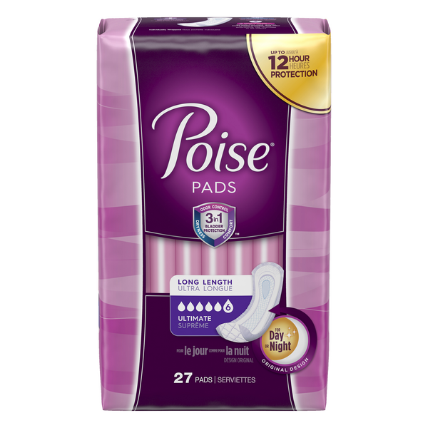 Save on Poise Incontinence Pads Ultimate Long Length Order Online