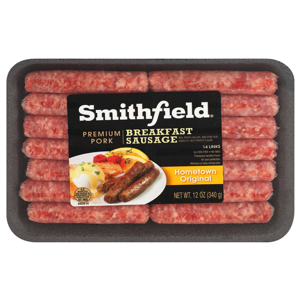Smithfield Natural Hometown Original Pork Breakfast Sausage Links - 14 ct
