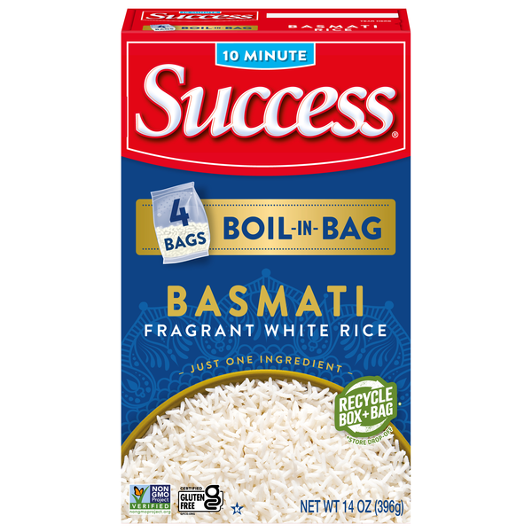Save on Success BoilinBag Basmati Fragrant White Rice Gluten Free 4