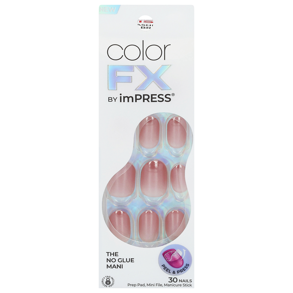 imPRESS Color FX No Glue Mani Press-On Nails Short Length Boundless