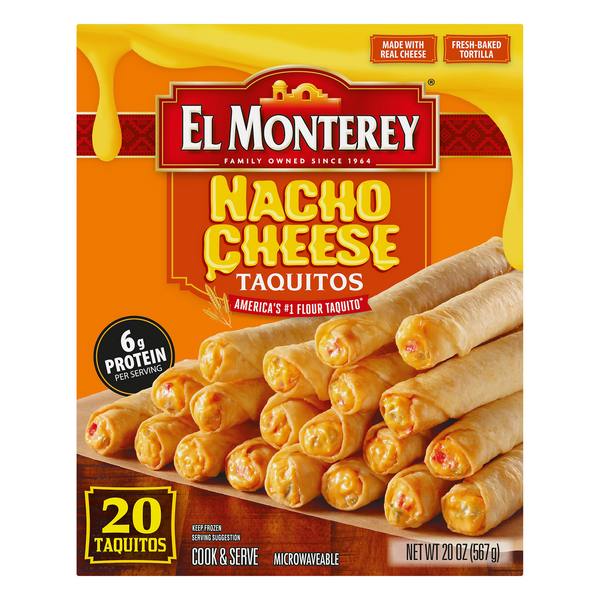 Save on El Monterey Taquitos Nacho Cheese 21 ct Order Online Delivery