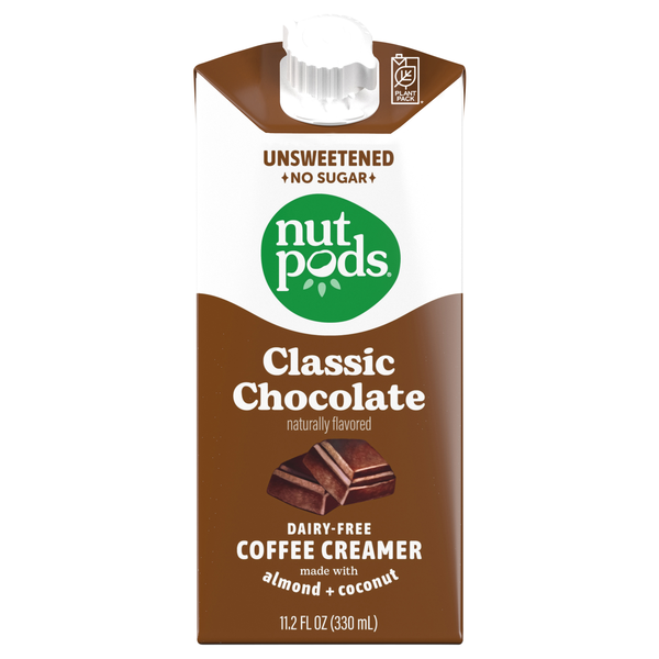 nutpods Dairy Free Unsweetened Classic Chocolate Coffee Creamer