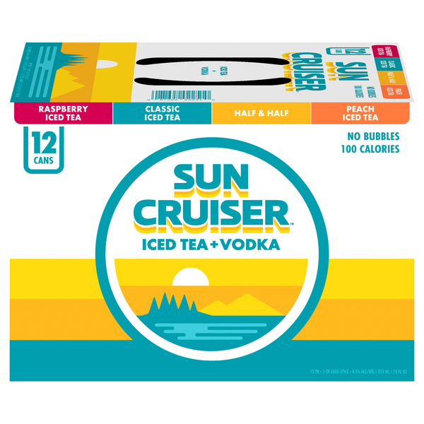 Sun Cruiser Iced Tea Vodka Cocktail Variety Pack - 12 pk