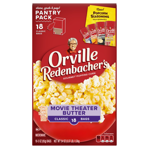 Orville Redenbacher's Movie Theater Butter Classic Bags Microwave Popcorn