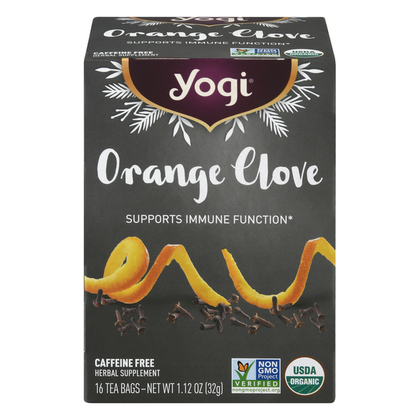 Save on Yogi Orange Clove Herbal Tea Bags Caffeine Free Order Online