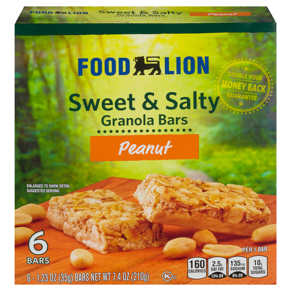 Save on Food Lion Sweet & Salty Granola Bar Peanut 6 ct Order Online
