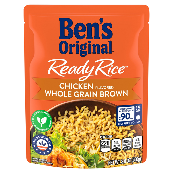 Ben's Original 90 Second Ready Rice Chicken Flavored Whole Grain Brown