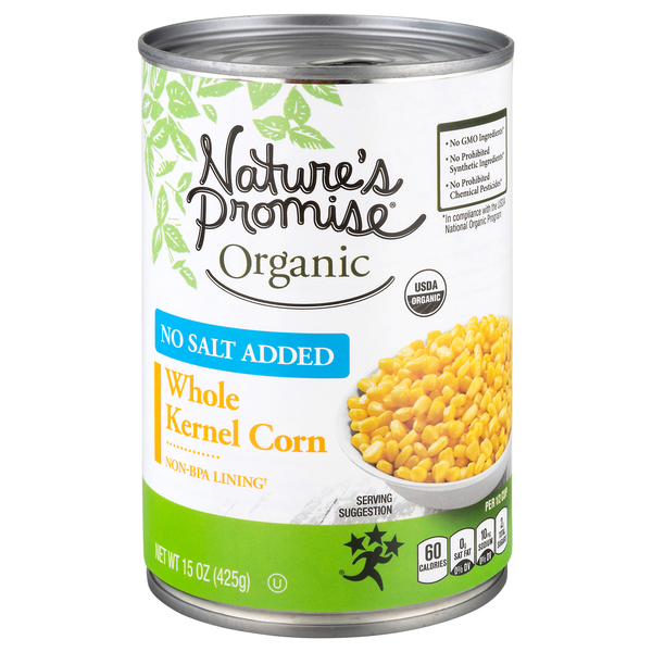 Nature's Promise Organic No Salt Added Whole Kernel Corn