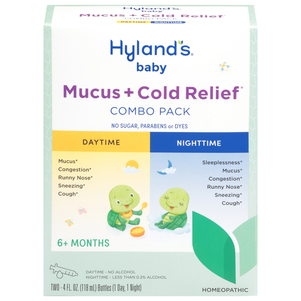 Hyland's Naturals Baby 6m+ Daytime/Nighttime Mucus + Cold Relief - 2 ct