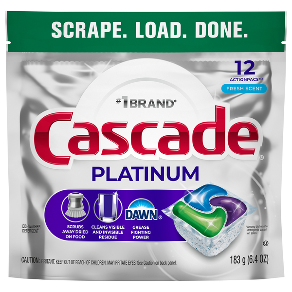 Cascade Platinum Dawn Fresh Scent Dishwasher Detergent ActionPacs