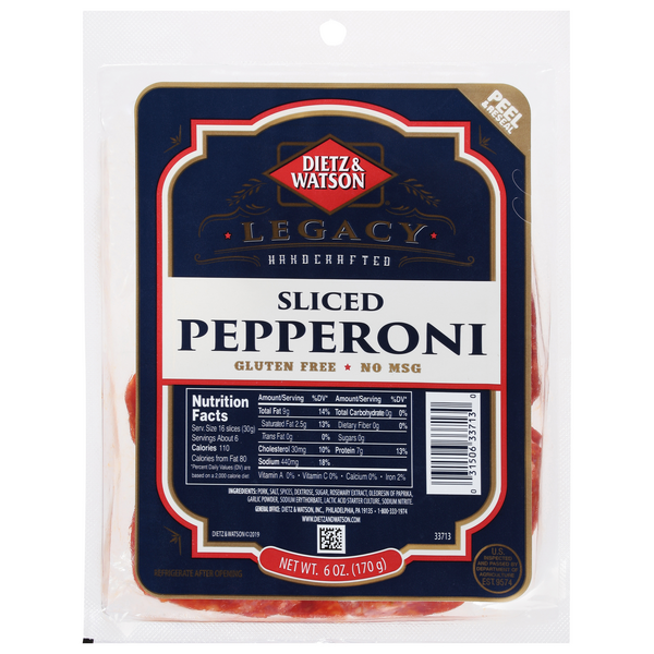 Dietz & Watson Legacy Pepperoni Slices