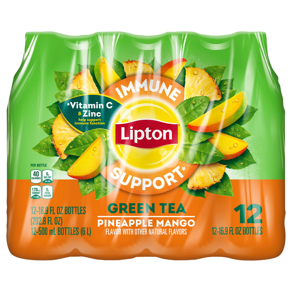 Save on Lipton Immune Support Pineapple Mango Green Tea 12 pk Order