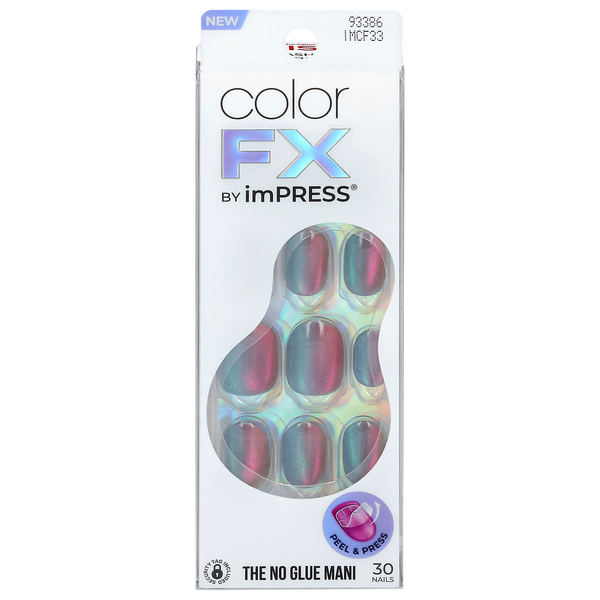 imPRESS Color FX No Glue Mani Press On Nails Translucent